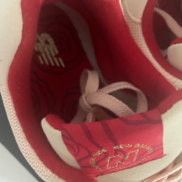 New Balance Blush Pink, gold and red sneakers NWT - Picture 6 of 10